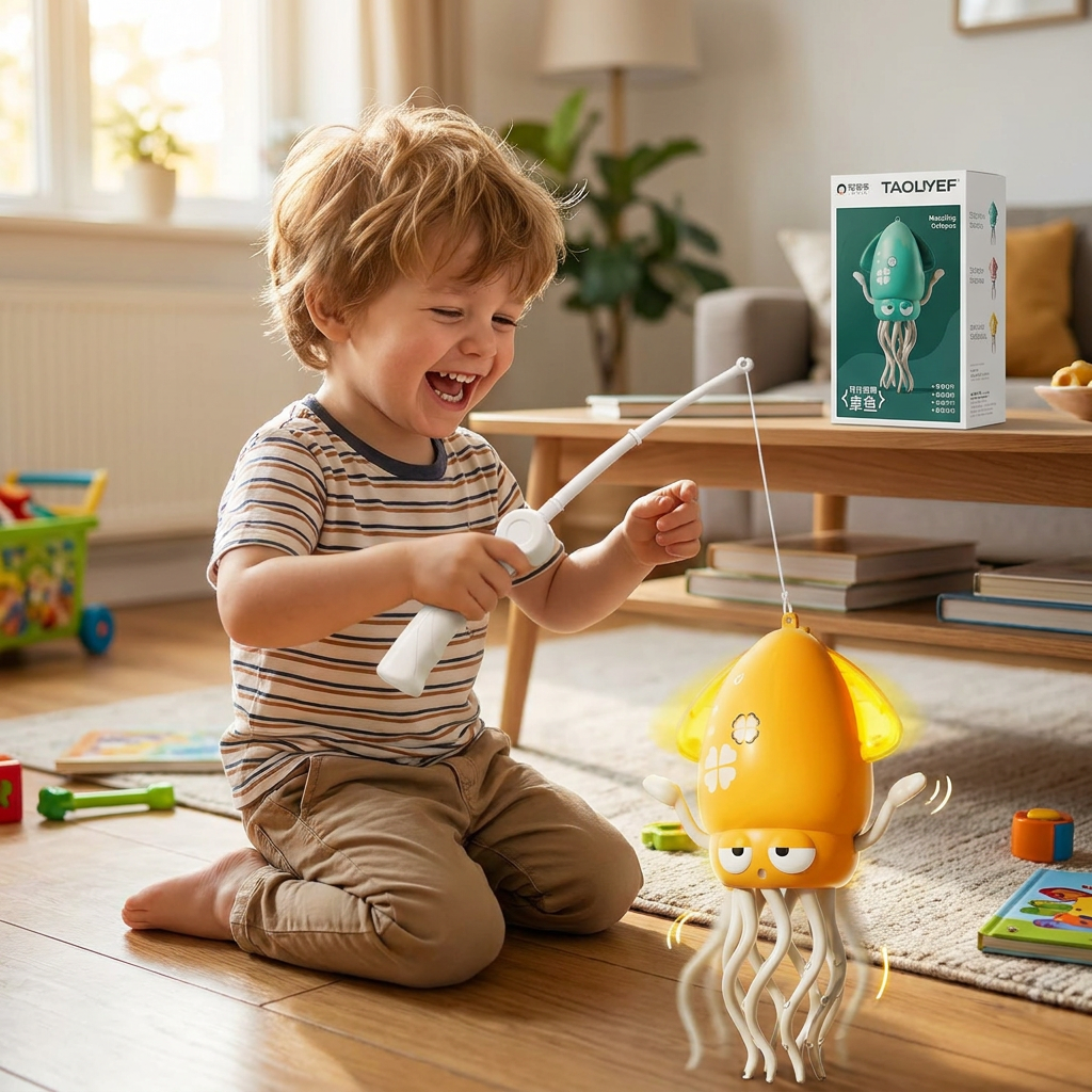 Dancing Squid Tummy Time Toy