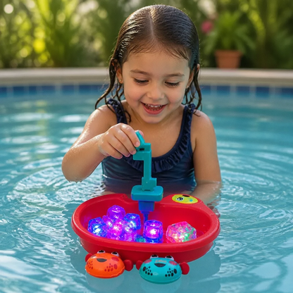 Light-up Bath Cubes Toy For Children Set Of 6